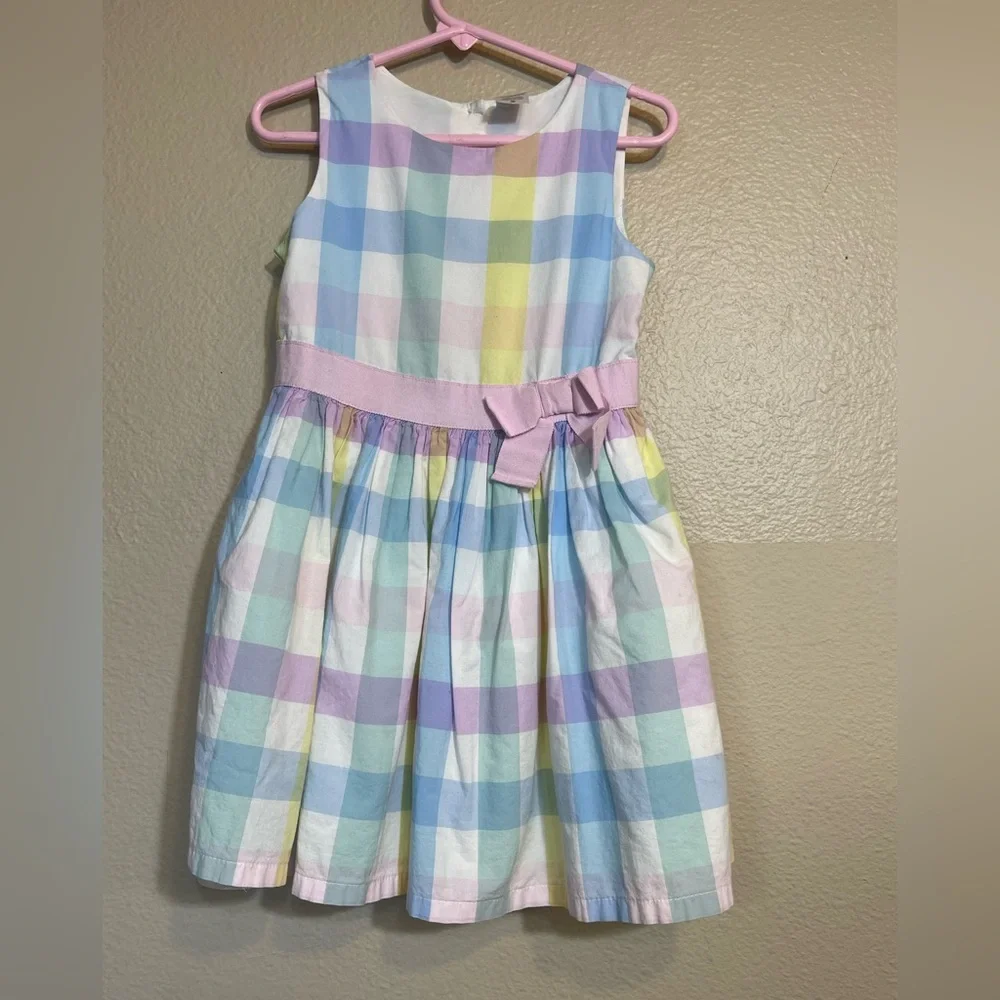 Girls Carters Pastel Plaid Party Dress 4 Toddler